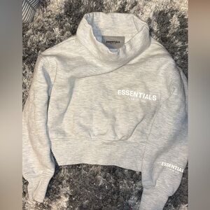 Fear of God Essentials Light Gray Kids Sweater